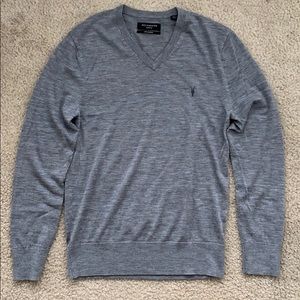 All Saints Merino V Neck Sweater M